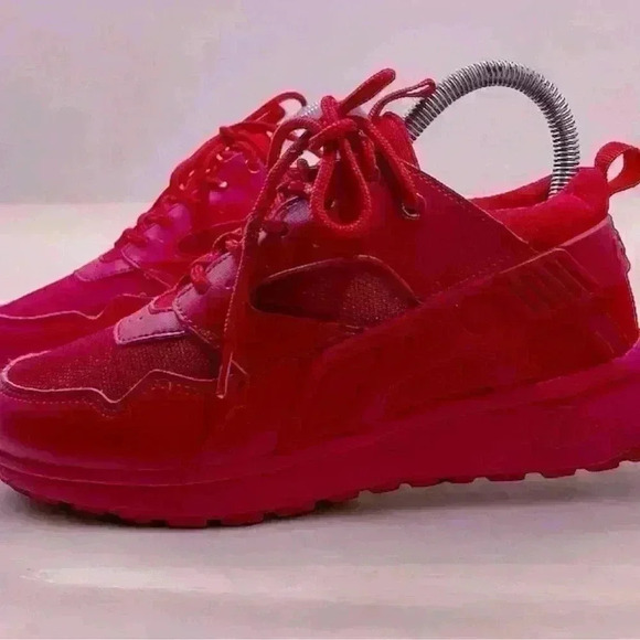 Heelys Skate Shoe Red Force Sneaker Wheeled Low Top SZ Youth 4 - Picture 9 of 14